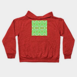 Green winter texture Kids Hoodie